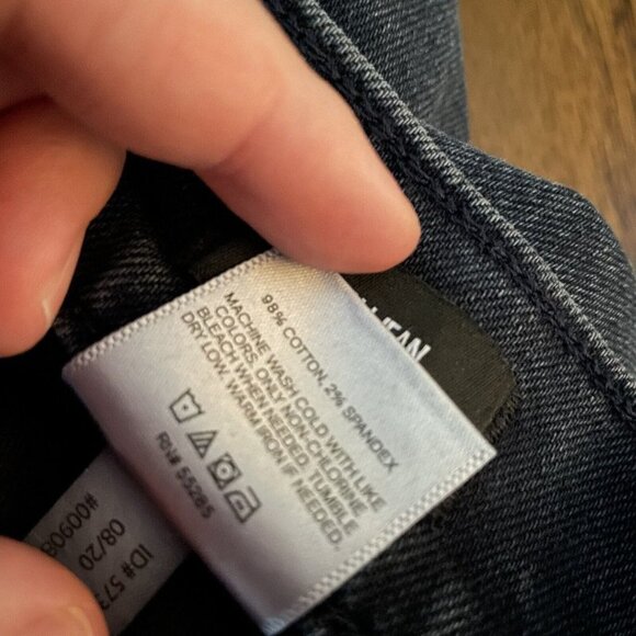 Express Women SZ 6 Blue Dark Wash Super High Rise Mom Denim Jeans - Picture 10 of 10